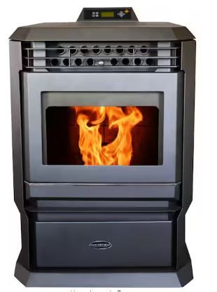 Photo 1 of HP61-BLACK Pellet Stove 3,000 sq. ft. EPA Certified with Programmable Thermostat

