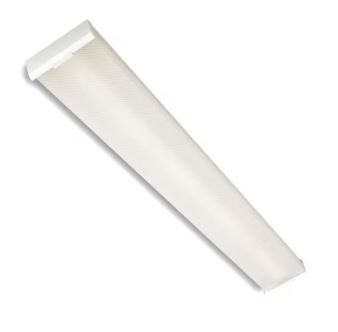 Photo 1 of 48 in. 50-Watt Max T8 LED Ready White Linear Wraparound Light (1-Pack)
