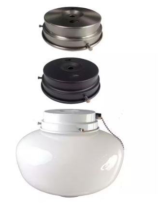 Photo 1 of 1-Light Multi-Finish Ceiling Fan Globe LED Light Kit
