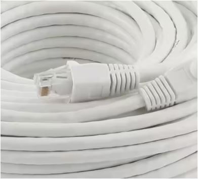 Photo 1 of 100 ft. CAT6 Ethernet Cable in White
