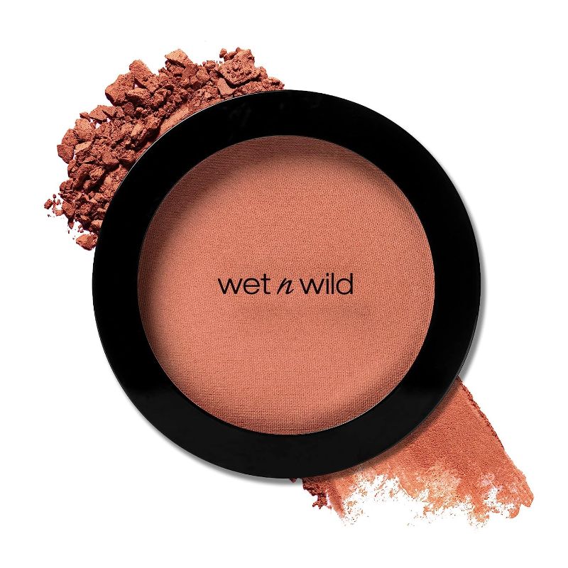 Photo 1 of wet n wild Color Icon Blush, Effortless Glow & Seamless Blend infused with Luxuriously Smooth Jojoba Oil, Sheer Finish with a Matte Natural Glow, Cruelty-Free & Vegan - Mellow Wine
