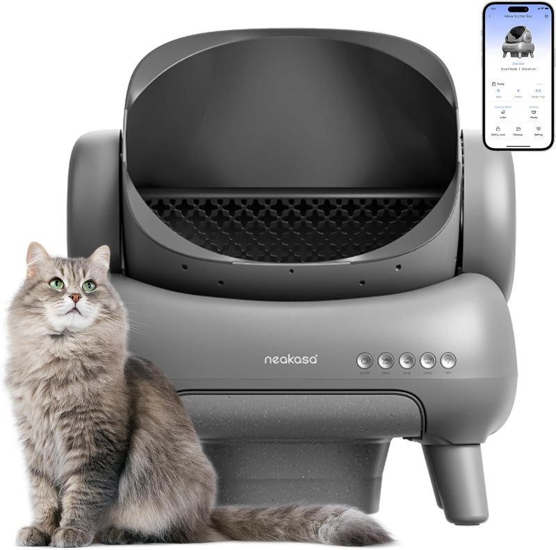 Photo 1 of Neakasa M1 Open-Top Self Cleaning Cat Litter Box, Automatic Cat Litter Box with APP Control, Odor-Free Waste Disposal includes Trash Bags
