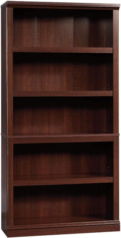 Photo 1 of Sauder Select Collection 5-Shelf Bookcase, Select Cherry Finish & Heritage Hill Library with Doors - Classic Cherry Finish