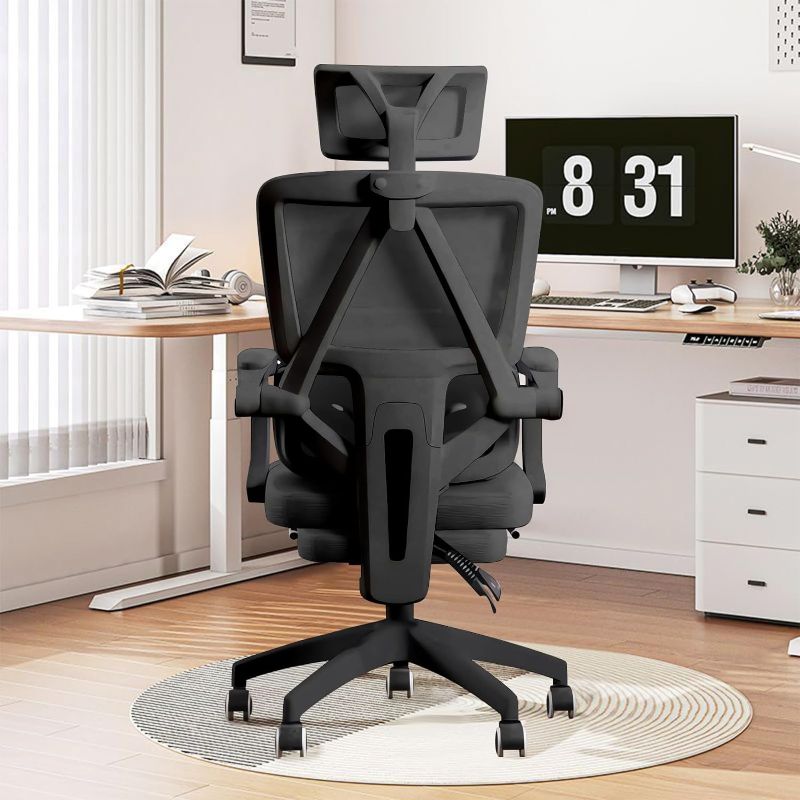 Photo 1 of Home Office Chair High Back Desk Chair Ergonomic Mesh Computer Chair with Adjustable Lumbar Support and PU Wheels, Swivel Computer Task Chair for Office
