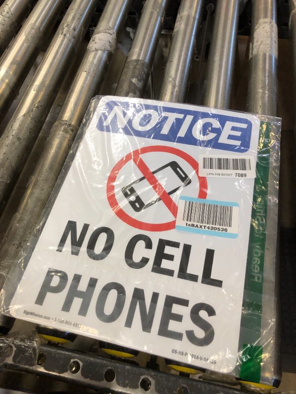 Photo 1 of No cell phone sign