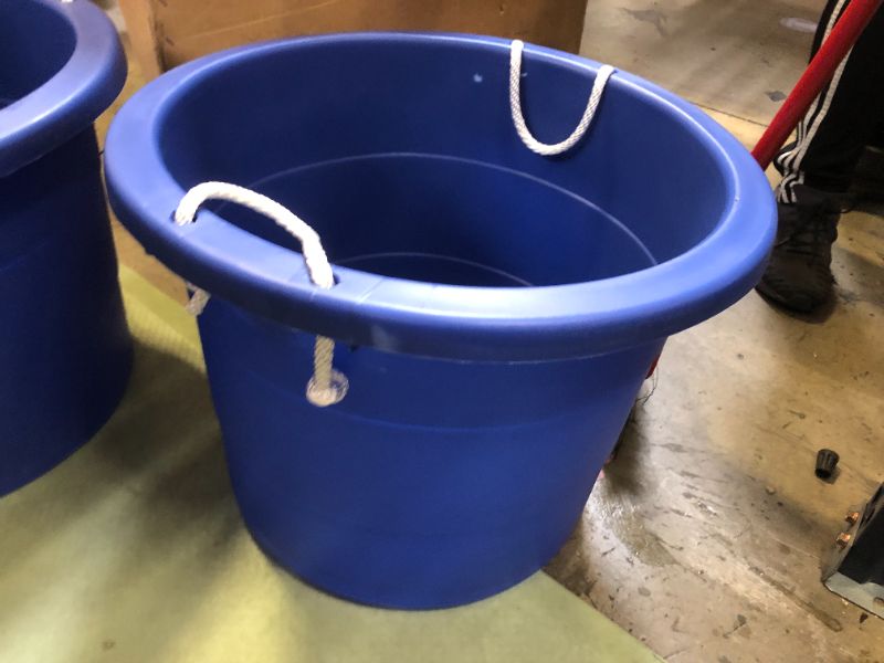 Photo 1 of 22x17inch blue bucket with handle