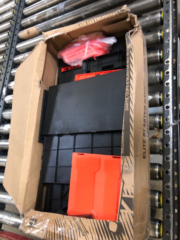 Photo 2 of NERF Elite Blaster Rack - Storage for up to Six Blasters, Including Shelving and Drawers Accessories, Orange and Black - Amazon Exclusive
