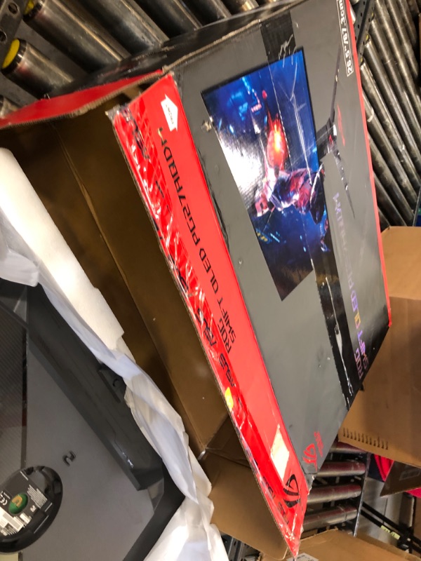 Photo 1 of ASUS ROG Swift 27”1440P OLED DSC Gaming Monitor (PG27AQDM) - QHD (2560x1440), 240Hz, 0.03ms, G-SYNC Compatible, Anti-Glare Micro-Texture Coating, 99% DCI-P3, True 10-bit, DisplayPort,Black

