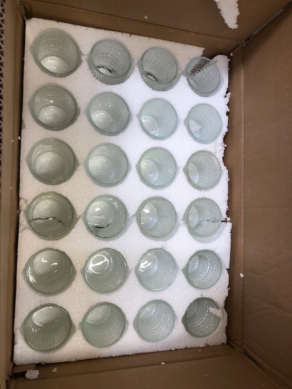 Photo 2 of 48 Packs Tea Lights Candle Holder, Glass Votive Candle Holders in Bulk for Centerpiece Table Decorations, Valentine's Day, Wedding Decor, Engagement, Birthday, Home Decor, Dinner Party
