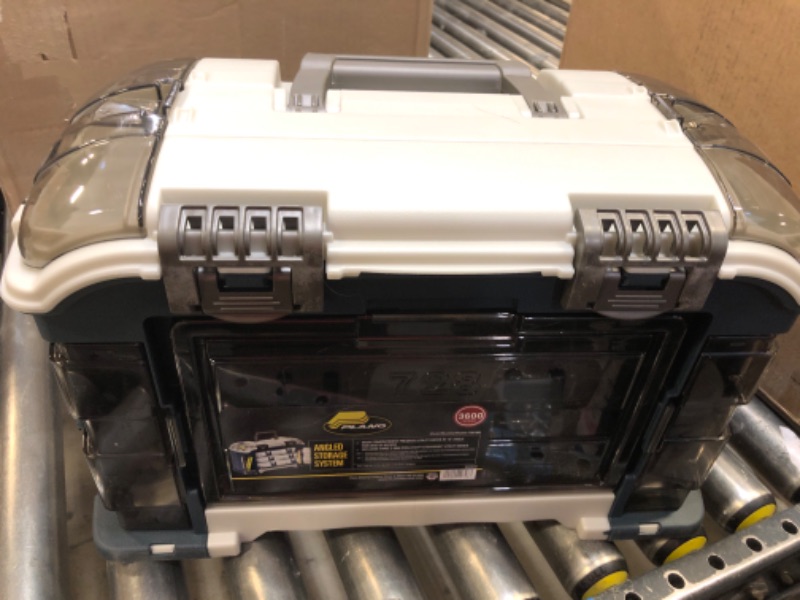 Photo 1 of Plano Angled Tackle System with Three 3560 Stowaway Boxes, Fishing Tackle Storage, Premium Tackle Storage