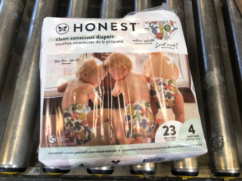 Photo 1 of The Honest Company, Honest Diapers, Size 4, 22-37 Pounds, Cactus Cuties, 23 Diapers
