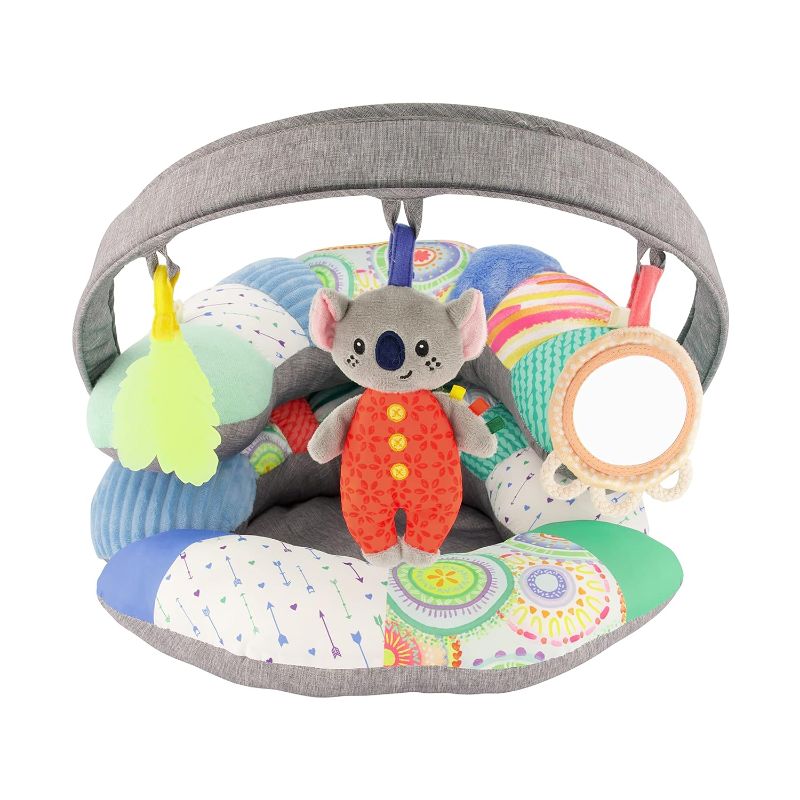 Photo 1 of Infantino 3-in-1 Tummy Time, Sit Support & Mini Gym - Removable Toy Arch - Musical Koala Pal, Soothing Leaf Teether & Peek-and-See Mirror - for Babies, 0M+