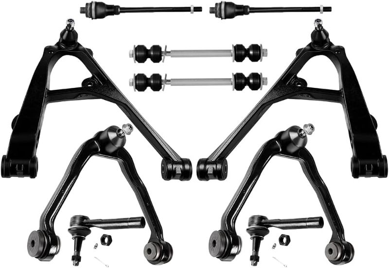 Photo 1 of SCITOO 10pcs Front Suspension Kit Lower Upper Control Arm Tie Rod End Sway Bar Links Fit 1999-2006 For Chevy Silverado 1500 2000-2006 For Chevy Tahoe
