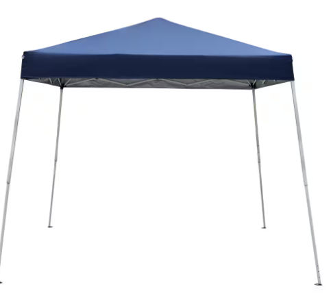Photo 1 of 10 ft. x 10 ft. Blue Slant Leg Pop-Up Canopy

