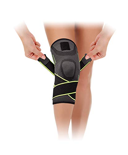 Photo 1 of FineLife Products Compression Knee Sleeve with Adjustable Straps - L
