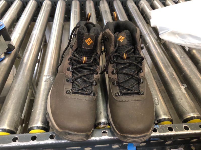 Photo 2 of Columbia Men's Newton Ridge Plus II Waterproof Hiking Boots, Size 10.5, Cordovan/Squash
