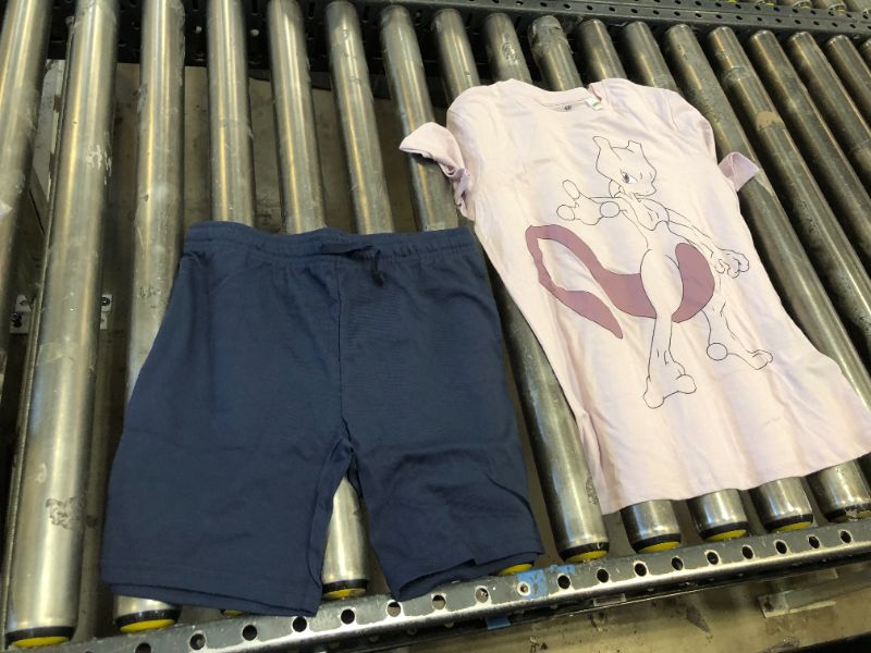 Photo 1 of pokemon shirt and shorts size 8/10