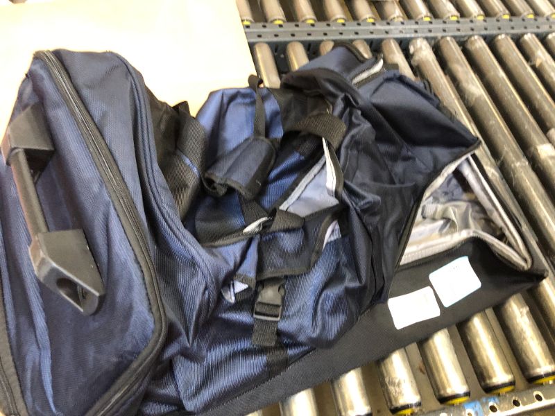 Photo 1 of blue luggage bag 