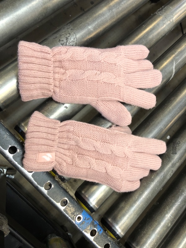 Photo 1 of Pink Knit Gloves