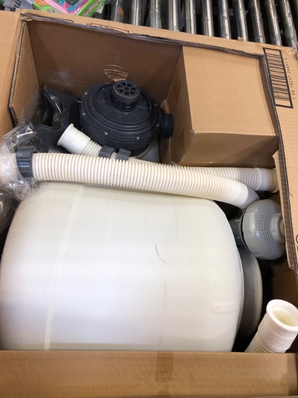 Photo 3 of INTEX 26651EG SX3000 Krystal Clear Sand Filter Pump for Above Ground Pools, 16in, Light gray 16in Sand Filter Pump