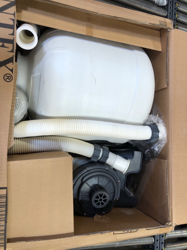 Photo 2 of INTEX 26651EG SX3000 Krystal Clear Sand Filter Pump for Above Ground Pools, 16in, Light gray 16in Sand Filter Pump