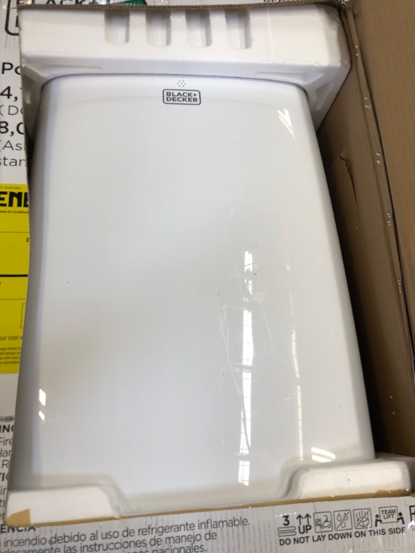 Photo 2 of BLACK+DECKER 8,000 BTU Portable Air Conditioner with Remote Control, White White 8,000 BTU