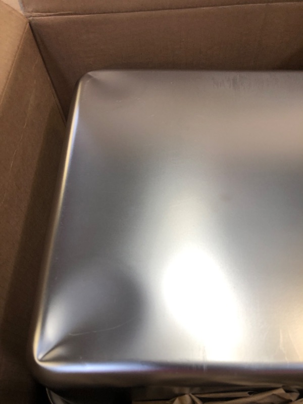 Photo 1 of Kichwit Large Stainless Steel Cat Litter Box with High Sides, Metal Litter Pan for Cat, Non Stick Smooth Surface, Easy to Clean (23.4" L x 15.5" W x 7.6" H)