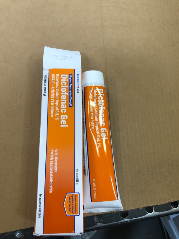 Photo 2 of HealthCareAisle Diclofenac Gel, 1%, Arthritis Pain Relief - 150 g tube - Original Prescription Strength (NSAID)