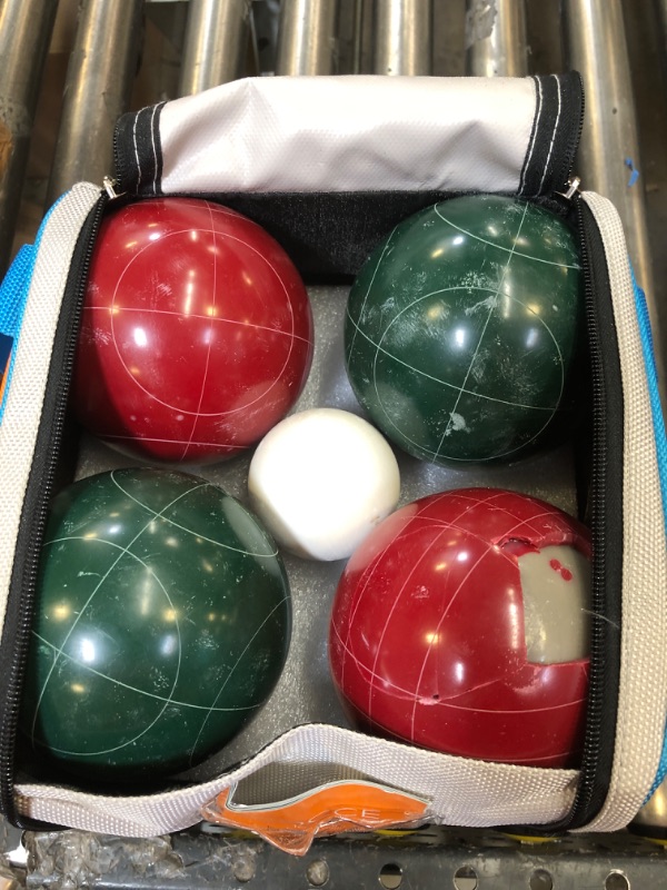 Photo 1 of  Bocce Ball Outdoor Yard Games Set with Soft Carrying Case