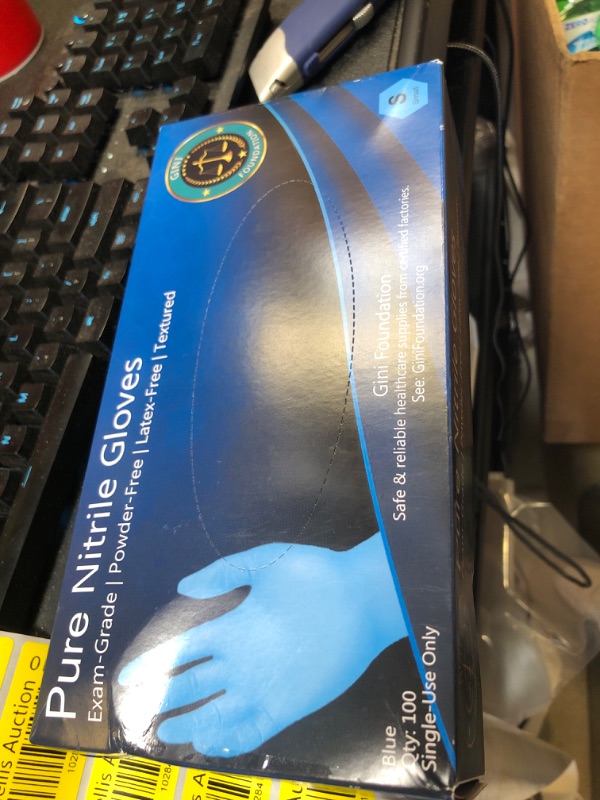 Photo 1 of PURE NITRILE GLOVES SMALL 100 PC