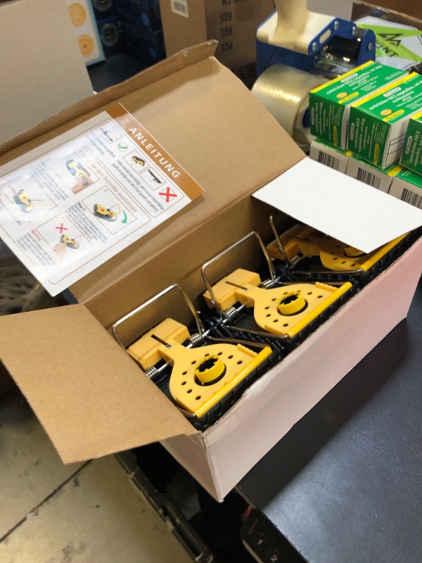 Photo 1 of Large Rat Traps, Mouse Traps That Work, Snap Traps for Indoor Outdoor, Quick Effective Sanitary Safe, Snap Trap for Trapping Against Mouse, Chipmunk, Safety and Friendly for Pet (Large 6 Pack)