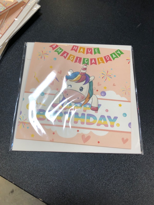 Photo 2 of DongNaiWin Unicorn 3D Pop Up Birthday Handmade Card Handmade Paper - Unicorn Happy Birthday Pop Up Cards for Unicorn Lovers