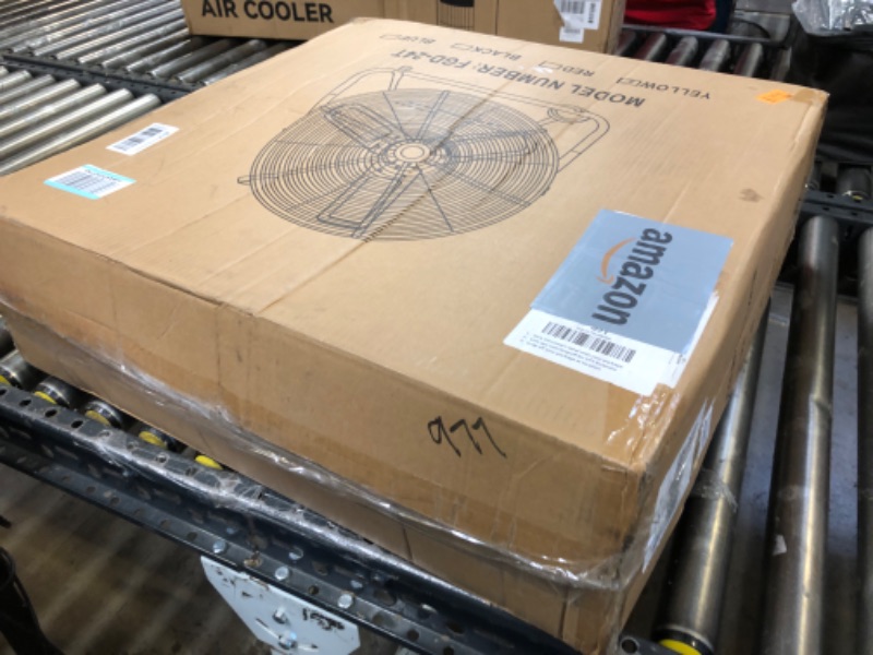 Photo 2 of 30 Inch Industrial Fans Heavy Duty,14000 CFM Drum Floor Fan,360° Tilt,2 Casters,Handle,3 Speed High Velocity Fan for Warehouse, Workshops,Factory,Garage,Basement,Patio,Commercial,ETL
OPEN BOX ITEM 
