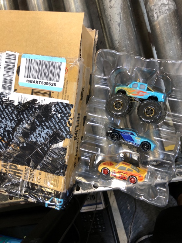 Photo 1 of Mattel Disney Pixar Cars Mini Racers 3-Pack of Small Die-Cast Toy Cars & Trucks Inspired by Favorite Characters (Styles May Vary)