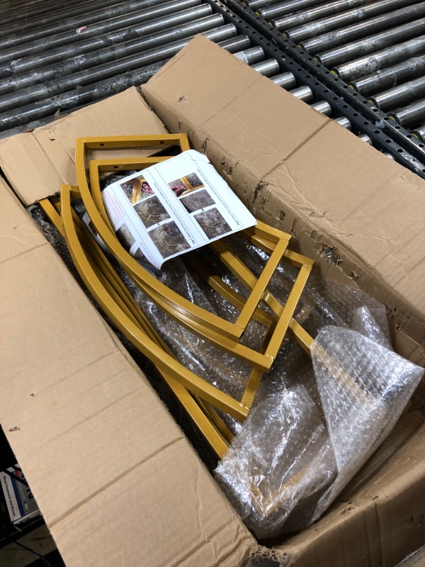 Photo 1 of Double Arch Backdrop Stand Metal Open Arch Backdrop Frame U Shaped Wedding Arches for Ceremony Baby Shower Garden Birthday Party Decoration (Gold, 6.6FT×3.3FT) Gold 6.6FT×3.3FT(H×W)
OPEN BOX ITEM 