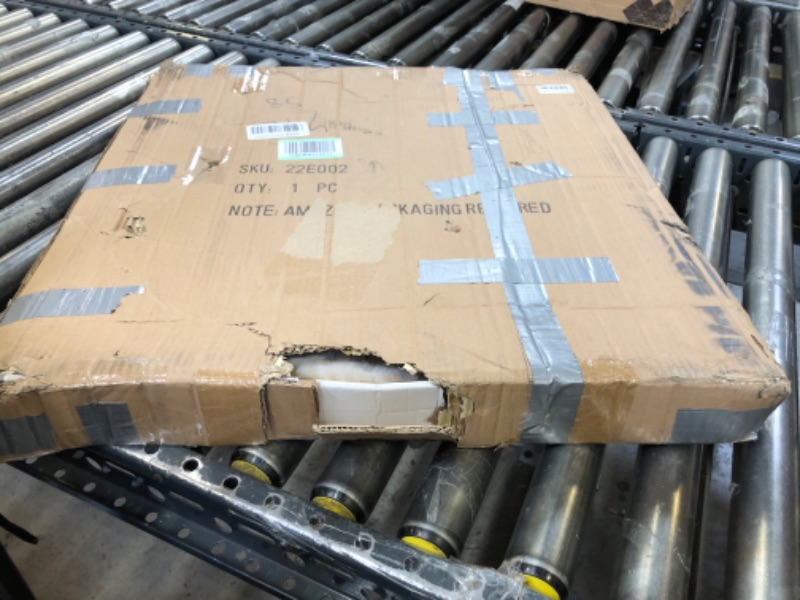 Photo 1 of 24 Inch Large Farmhouse Wall Clock, Rustic Antique Wood with Metal Circle and Large Engraved Numerals, Silent Battery Operated Wall Clock for Office Kitchen Bedroom Living Room Brown 24 Inch
OPEN BOX 