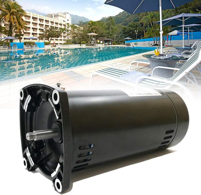 Photo 1 of Upgraded USQ1102 Swimming Pool Pump Motor, 1 HP, 3450 RPM, 1.25 Service Factor, 48Y Frame, ODP Enclosure
