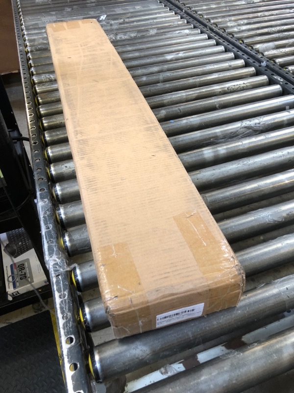 Photo 1 of Balcony Bar Table for Railings, Balcony Railing Hanging Table Folding Balcony Table Hanging Adjustable Deck Table for Patio, Garden Brown 120*37cm / 47.2*14.56inch