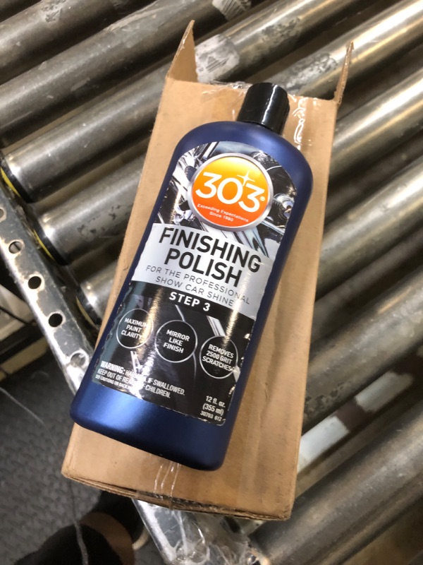 Photo 2 of 303 Products Finishing Polish for The Professional Show Car Shine - Maximum Paint Clarity - Mirror Like Finish - Removes 2500 Grit Scratches (Step 3), 12 fl. oz. (30703)
