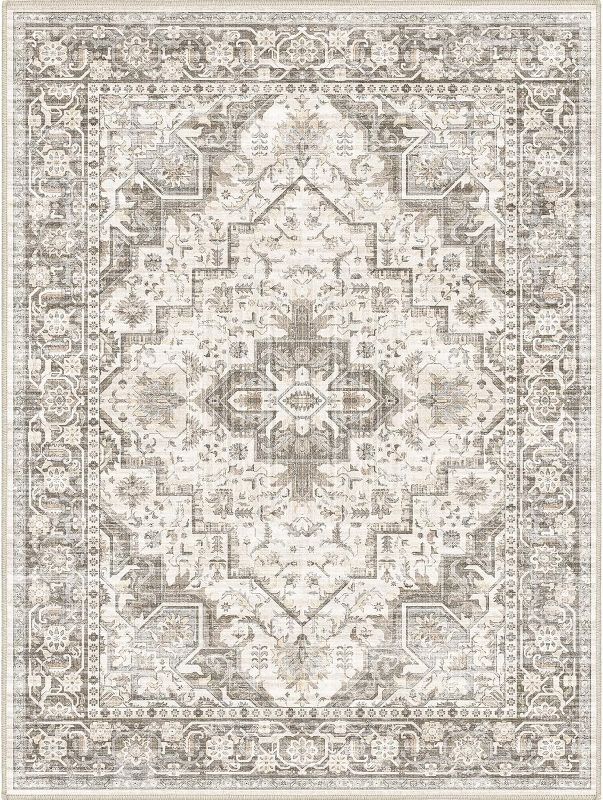 Photo 1 of Area Rug 9x12, Washable Area Rugs 9x12 Living Room, Large Rugs for Bedroom with Non Slip Backing for Office Dining Room Nursery
