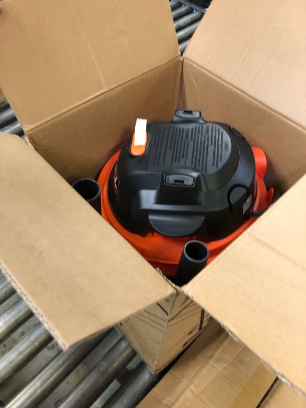 Photo 2 of Armor All VO408S 0901 4 Gallon Wet/Dry Vac 3.0 Peak HP Shop Vacuum with 3 Nozzles and 1 Brush, Stainless Steel Tank, Orange