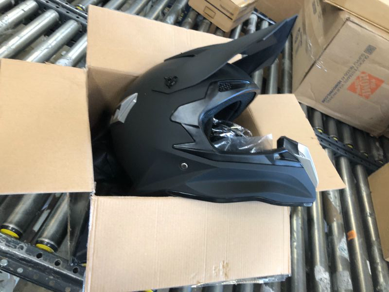 Photo 1 of Adult Motocross Dirt Bike Helmet with Goggle, Gloves & Mask Dirt Bike ATV Helmet for Unisex-Adult Men Women Adjustable Sun Visor DOT/FMVSS-218 Off-Road Motorcycle Helmet UTV Helmet Downhill Matte Black-188 Large