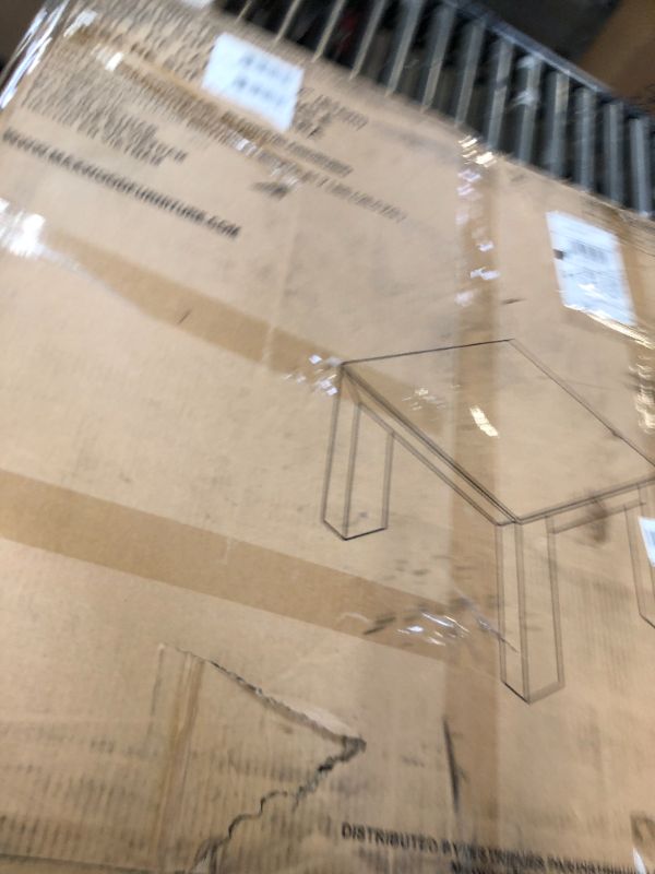 Photo 1 of Plank+Beam Modern Square Corner Table, 32", Slim Side Table for Living Room, Mini End Table for Small Spaces, Bedside Night Stand, Blonde Wirebrush Blonde Wirebrush 32 Inch Square Table