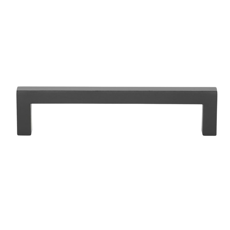 Photo 1 of 2 pcs----GlideRite Hardware 5-1/16" 128mm Center Solid Square Cabinet Bar Pull Handles - 5-3/8" Length, Matte Black, 21683-128  Matte Black