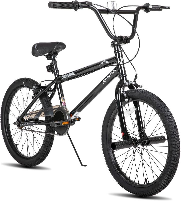 Photo 1 of JOYSTAR Gemsbok 20 Inch BMX Bike for Kids Ages 7 Year and Up, Freestyle Kids' Bicycles for Boys Girls Beginner Level Riders, Dual Hand Brakes, Single Speed Kids Bike, Multiple Colors
