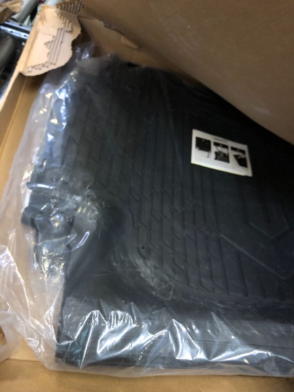 Photo 1 of LASFIT Floor Mats Fit for Chevy Silverado/for GMC Sierra 1500 2019-2024 Crew Cab, for Chevrolet Silverado/Sierra 2500 HD/3500 HD 2020-2024 Crew Cab, Rear Row with Factory Carpeted Storage
