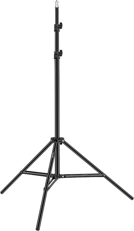 Photo 1 of Neewer Photography Light Stand, 3-6.6ft/92-200cm Adjustable Sturdy Tripod Stand for Reflectors, Softboxes, Lights, Umbrellas, Load Capacity: 17.6lb/8kg
