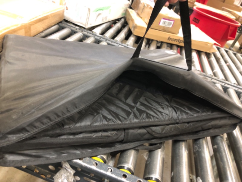 Photo 1 of TKYZ Dog Back Seat Extender for Truck,Truck Dog Seat Cover Back Seat,Dog Hammock for Truck,Dog Bed for Truck,Non Inflatable Car Bed Mattress Pet Seat Covers for F150/RAM1500/Silverado (Black)
