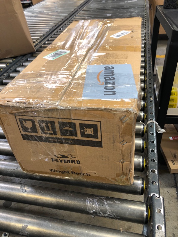 Photo 1 of FLYBIRD Adjustable Weight Bench with Headrest, Foldable Workout Bench for Home Gym, Fit Users up to 6'5'', 750LBS Weight Capacity Exercise Bench -FBHR24 Black