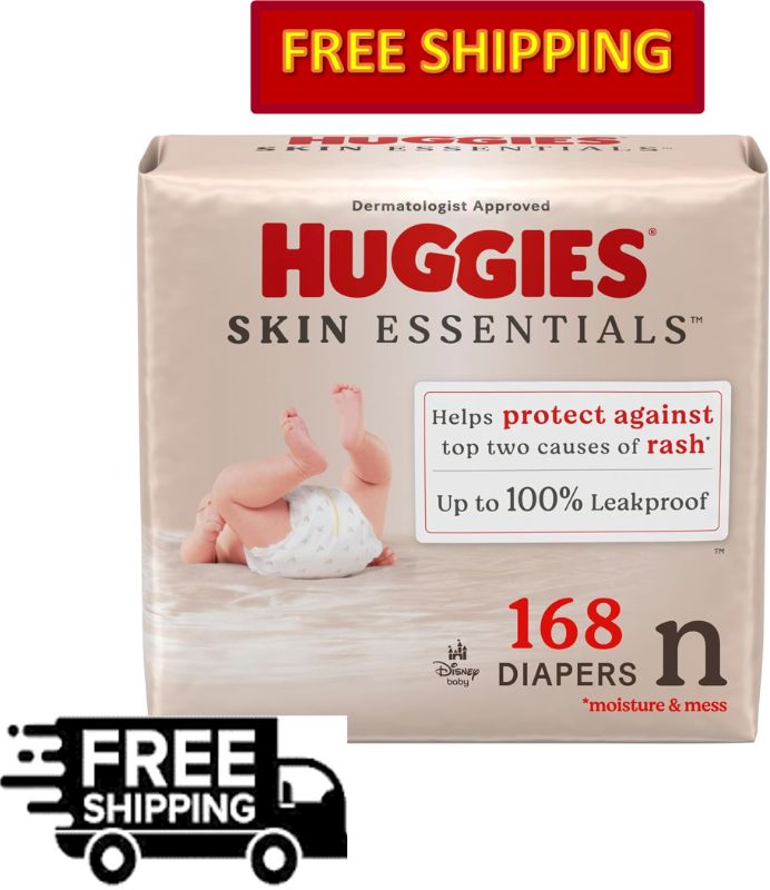 Photo 1 of Huggies Skin Essentials Baby Diapers 100% Leakproof, Size N, 
